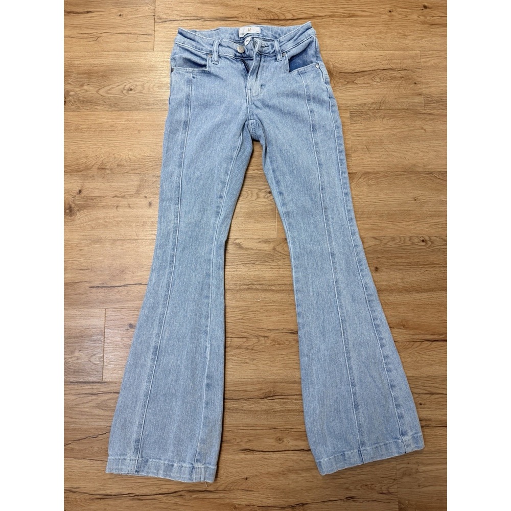 Austin Landing Jeans Womens 00 Light Wash Flare Bell Bottom Western Y2K Stretch